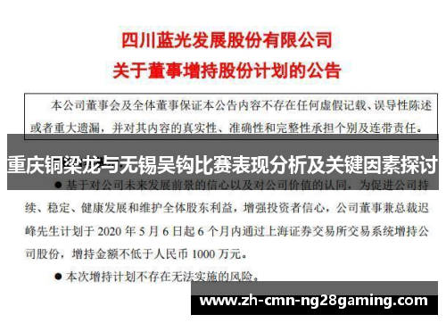 重庆铜梁龙与无锡吴钩比赛表现分析及关键因素探讨